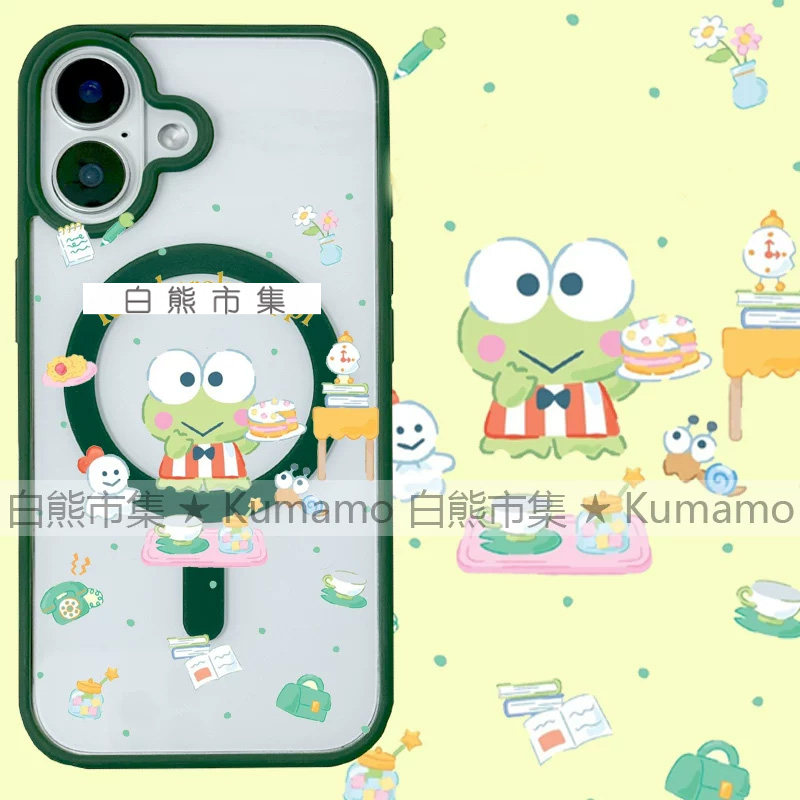 适用iphone17promax苹果17手机壳MagSafe磁吸15支架14透明13洛克比25ultra大眼蛙12青蛙11保护套7/8plus/x/16