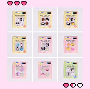 任天堂Switcholed摇杆帽星之卡比卡通女配件ns手柄按键硅胶保护套