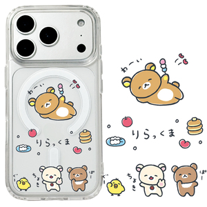 适用iphone17promax苹果17手机壳MagSafe磁吸16支架15透明14轻松熊13拉拉熊26ultra日系16e卡通保护套少女17e