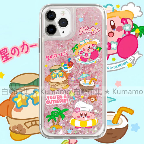 适用iphone17promax苹果17e手机壳流沙壳18日系可爱15pro透明18promax星之卡比16e鲁迪三星26ultra保护套14