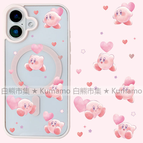 适用iphone17promax苹果16手机壳MagSafe磁吸15支架14透明13日系25ultra星之卡比16e卡通12可爱少女保护套17