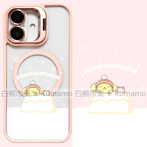 适用iphone17promax苹果17手机壳MagSafe磁吸16镜头支架15透明14布丁狗13雪花17pro日系卡通17e保护套少女16e