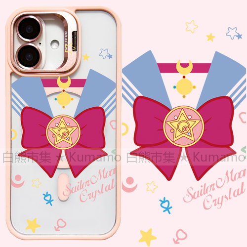 适用iphone17promax苹果16手机壳MagSafe磁吸15镜头支架14透明美少女战士18promax制服16e动漫17pro保护套17