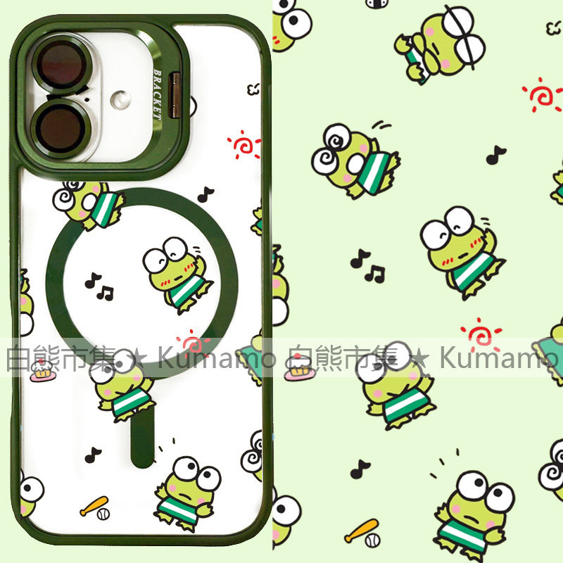 适用iphone17promax苹果17手机壳MagSafe磁吸16镜头支架15透明14大眼蛙25ultra洛克比16e青蛙13保护套12少女