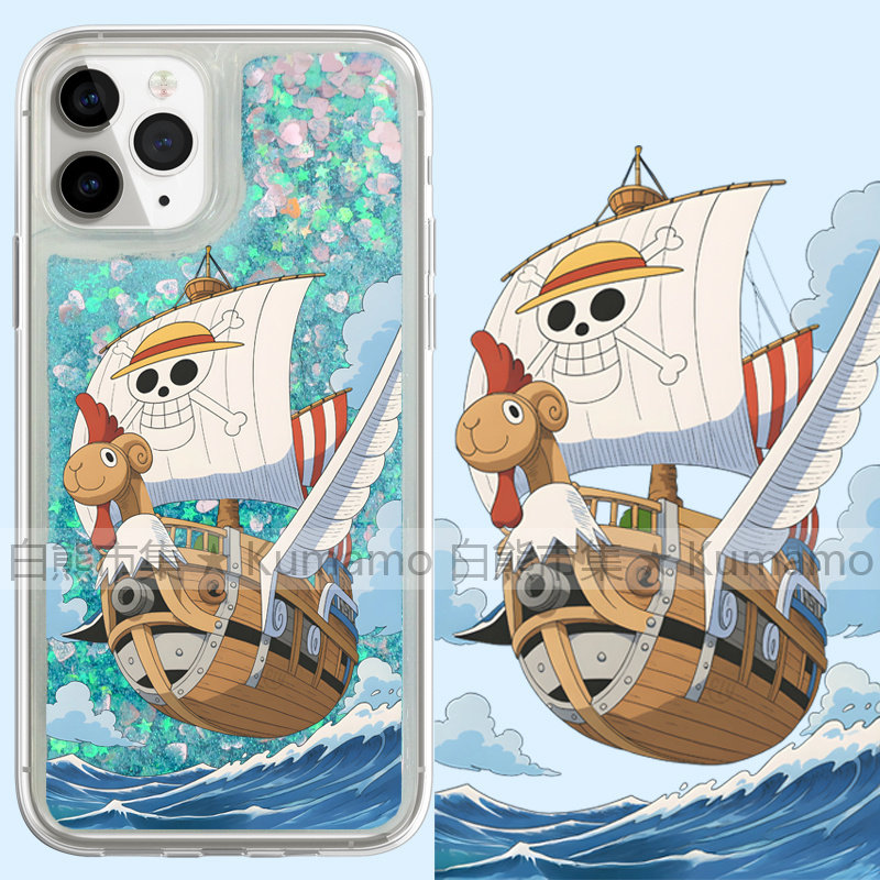 适用iphone17promax手机壳15苹果16三星25ultra小米流沙oppovivo透明14保护套13海盗船日系16e卡通17路飞12