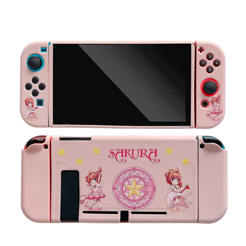 魔法小樱库洛牌switch任天堂保护壳分体硅胶磨砂TPU软套ns少女ins