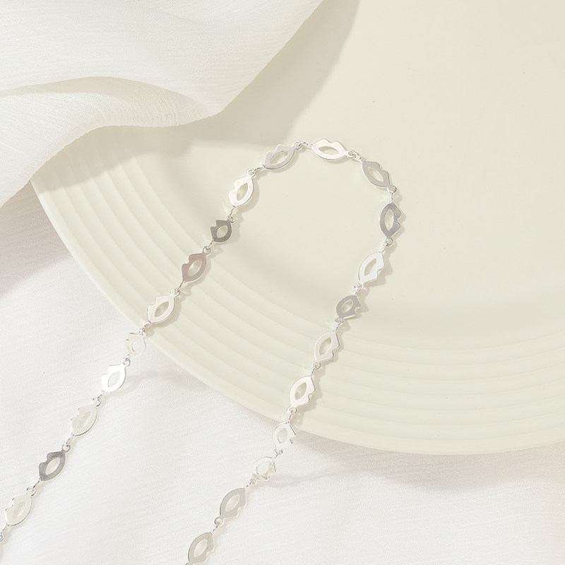 TONGDU S COLOR-RETAINING LIP CHAIN NECKLACE CHAIN HANDMADE DIY CHAIN BRACELET EXTENSION CHAIN EAR ACCESSORIES ACCESSORIES