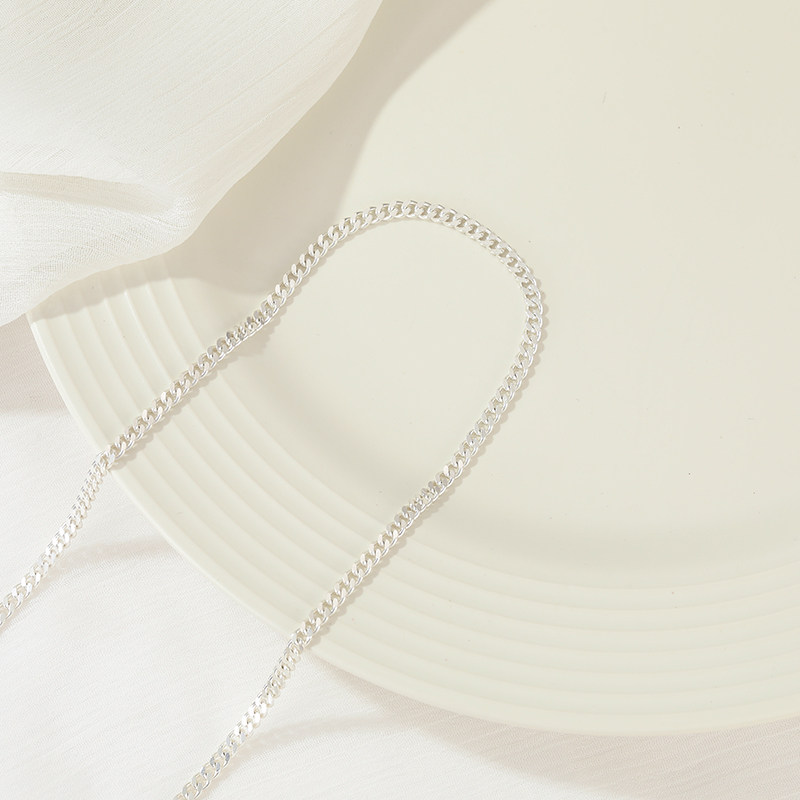 COPPER PLATED S  COLOR-KEEPING CUBAN CHAIN CLAVICLE CHAIN SNAKE BONE NECKLACE DIY MATERIAL BRACELET HANDMADE JEWELRY ACCESSORIES