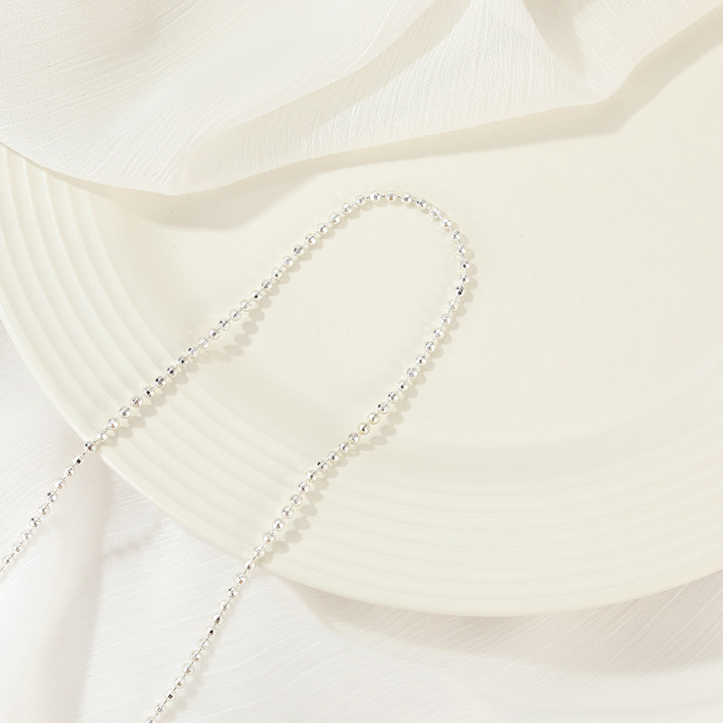 TONGDU S  COLOR-RETAINING LASER BEAD CHAIN BEAD CHAIN HANDMADE DIY NECKLACE MATERIAL BRACELET JEWELRY ACCESSORIES