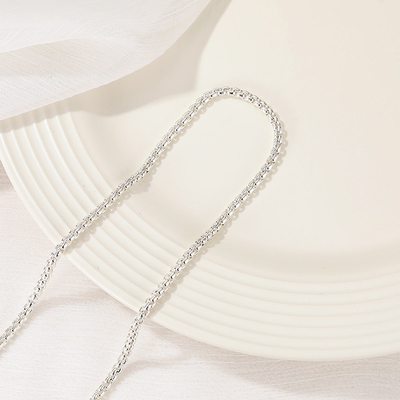 TONGDU S  BOX CHAIN NECKLACE BRACELET DIY MATERIAL FINE CHAIN CHAIN TASSEL HANDMADE LOOSE CHAIN JEWELRY ACCESSORIES