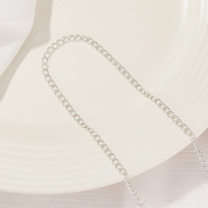 TONGDU S CHAIN PEACH HEART HEART SHAPED CHAIN DIY MATERIAL HANDMADE NECKLACE BRACELET EXTENSION CHAIN HORSETAIL CHAIN