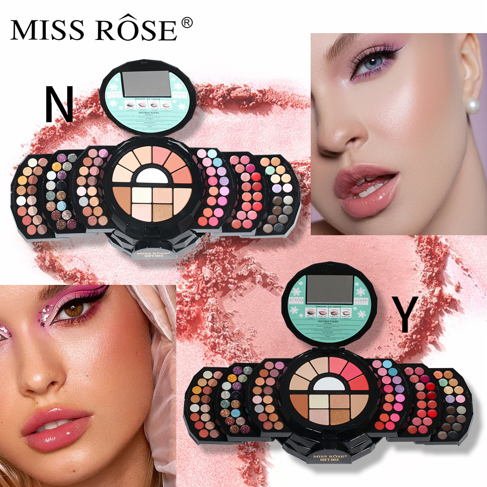 MISSROSE108色珠光眼影修容口红化妆盒哑光腮红细闪眼影 MISSRESE