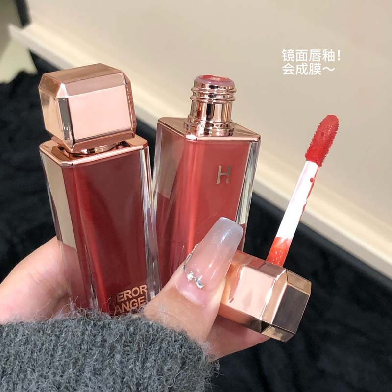 HERORANGE绯色镜光唇釉水光唇彩清透显色防水不易沾杯嘟嘟HERANGE