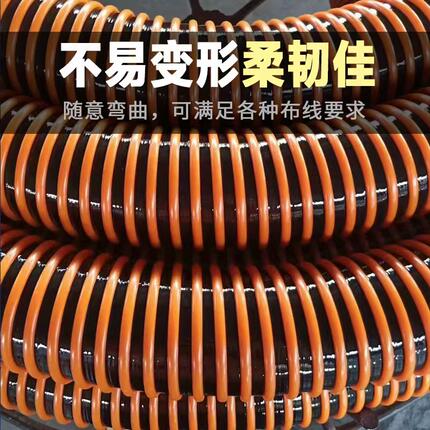 高压喷砂机专用加厚吸砂管螺旋纹管船厂除锈抽沙管喷砂阀吸砂接管