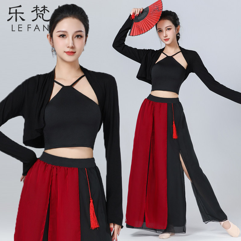 新款古典舞蹈服套装现代成人女新中式舞服中国风民族表演出练功服