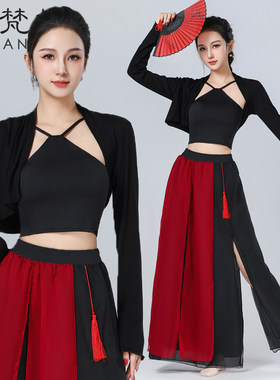 新款古典舞蹈服套装现代成人女新中式舞服中国风民族表演出练功服