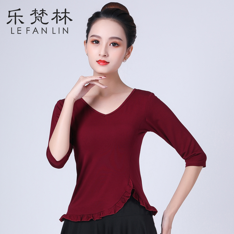 新春秋款广场舞服装上衣舞蹈演出