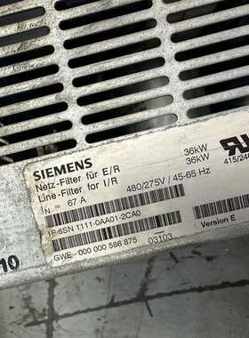 {议价}进口36KW 滤波器 1P6SN1111一0AA0