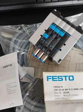 {议价}FESTO阀导CPV10-10-4A-MP-R-U-JMML