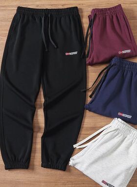 出挪威订单空气棉透气春秋季新款男士运动休闲宽松卫裤4035-86688