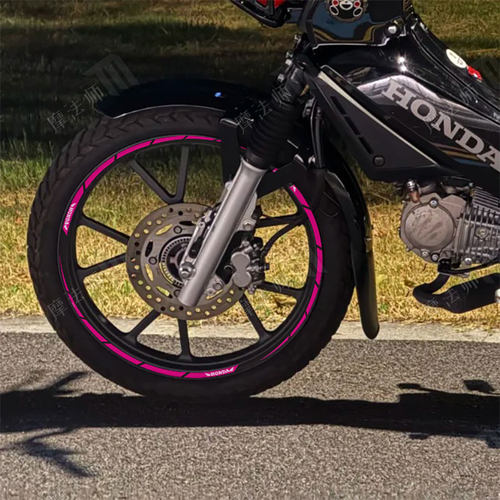 适用本田幼兽CC110轮毂贴钢圈贴轮圈装饰贴反光贴纸车贴改装