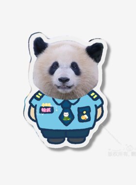 大熊猫小鳌拜轮武周边小保安系列亚克力冰箱贴5cm