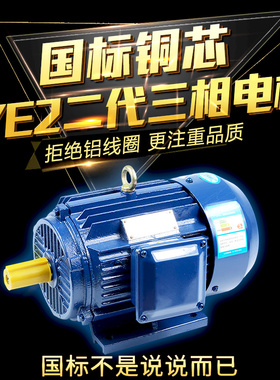 三相异步电动机380V全铜线7.5/11/15/22/30/37KW国标高效节能马达