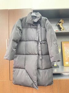 2025冬季新款飘带中长款棉衣男士棉服时尚暗黑风202P145图片