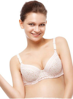 宜栖新款式孕期产后哺乳文胸 孕妇模杯内衣 妈咪扣文胸820010