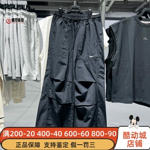 Nike耐克女装2026夏新款运动休闲舒适透气宽松高腰长裤IR1639-010