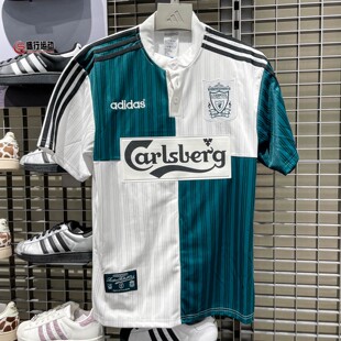 阿迪达斯男2026夏季利物浦复古足球休闲文化短袖T恤衫球衣 KA8093