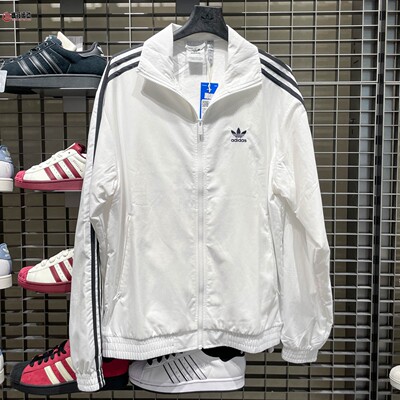 Adidas阿迪达斯男装2025秋季运动休闲宽松梭织简约夹克外套JY1328