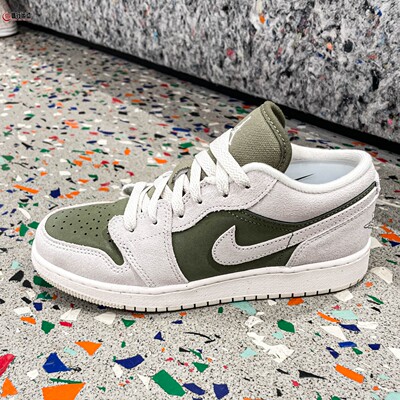 Nike耐克大童Air Jordan 1 Low秋款透气耐磨篮球运动鞋HV4396-201