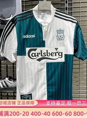 阿迪达斯男2026夏季利物浦复古足球休闲文化短袖T恤衫球衣 KA8093
