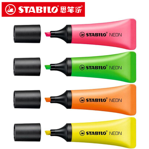 德国STABILO思笔乐荧光笔 72霓虹乐记号笔 牙膏状创意醒目记号笔