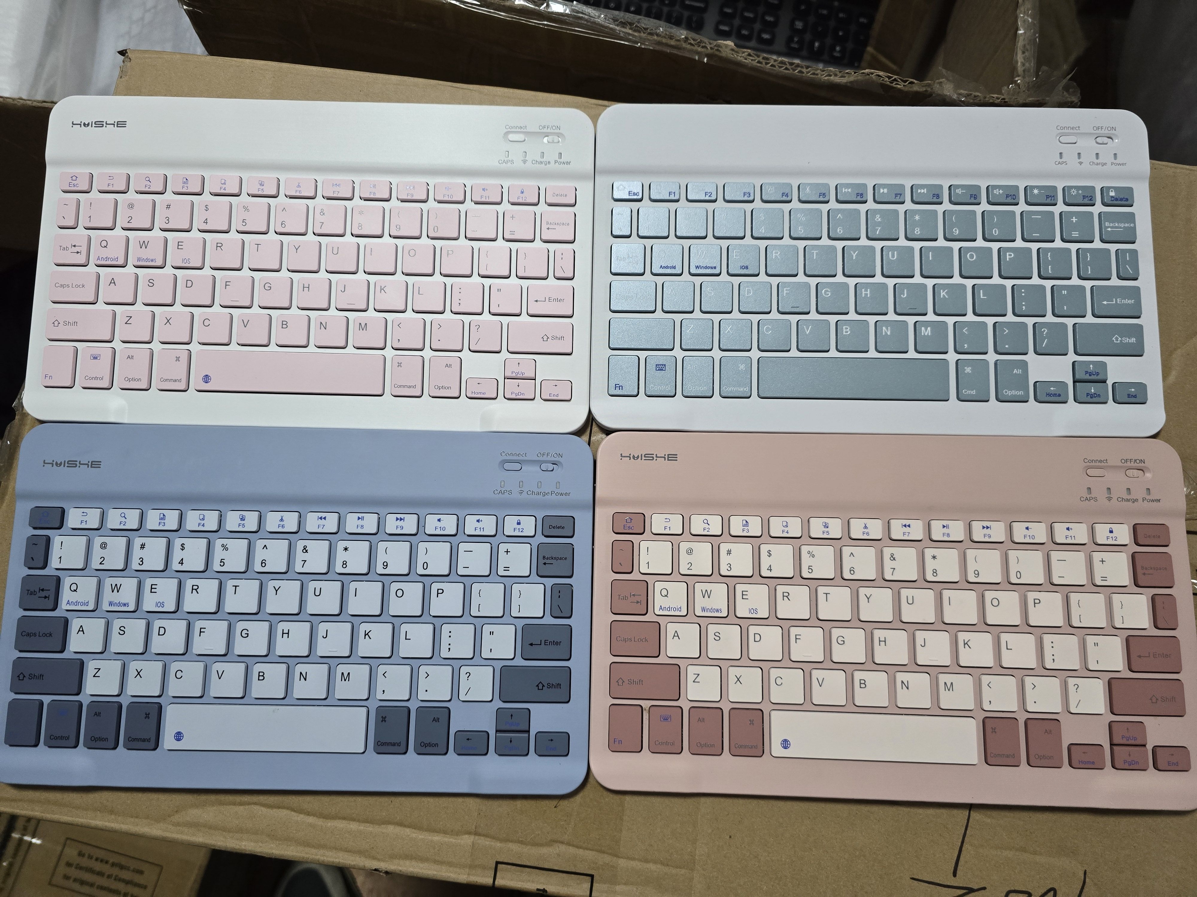 10寸蓝牙小键盘 纯DIY研究用途 不包好坏