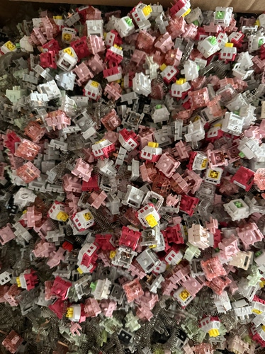 轴体残次品 废品轴体壳体弹簧等 一份500克 纯 DIY研究作用