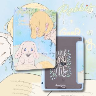 星期天家想要读懂你唯美艺术透明亚克力蚕丝纹适用ipadpro保护壳套Air带笔槽亚克力防弯ins 艺术家授权