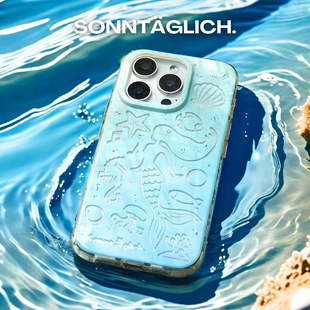 【支持17】永远星期天人鱼时刻双层IMD闪粉手机壳硬壳全包iPhone苹果141516promax华为mate6070pro硅胶新品