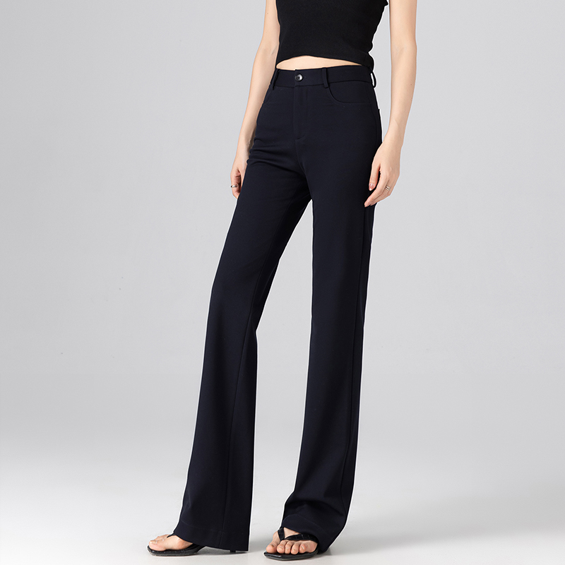 超显瘦四面弹力针织微喇裤