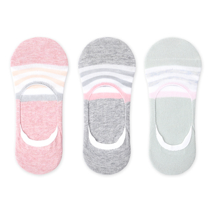 隐形船袜C20376 薄款 棉元 素女袜棉质条纹舒适透气甜美可爱女生夏季