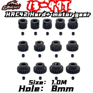 49T马达齿电机齿加硬钢齿5车ARRMA改装 GWOLVES M1模8mm轴孔37