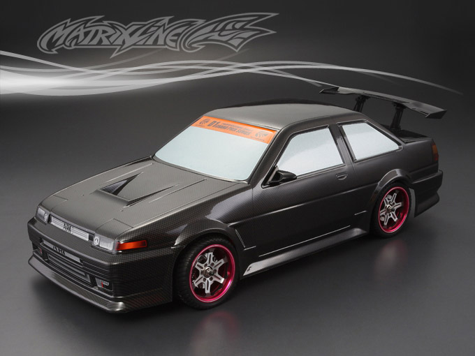 模型1/10 竞速漂移车壳 PC碳纤纹车壳 丰田 trueno AE86 195mm宽