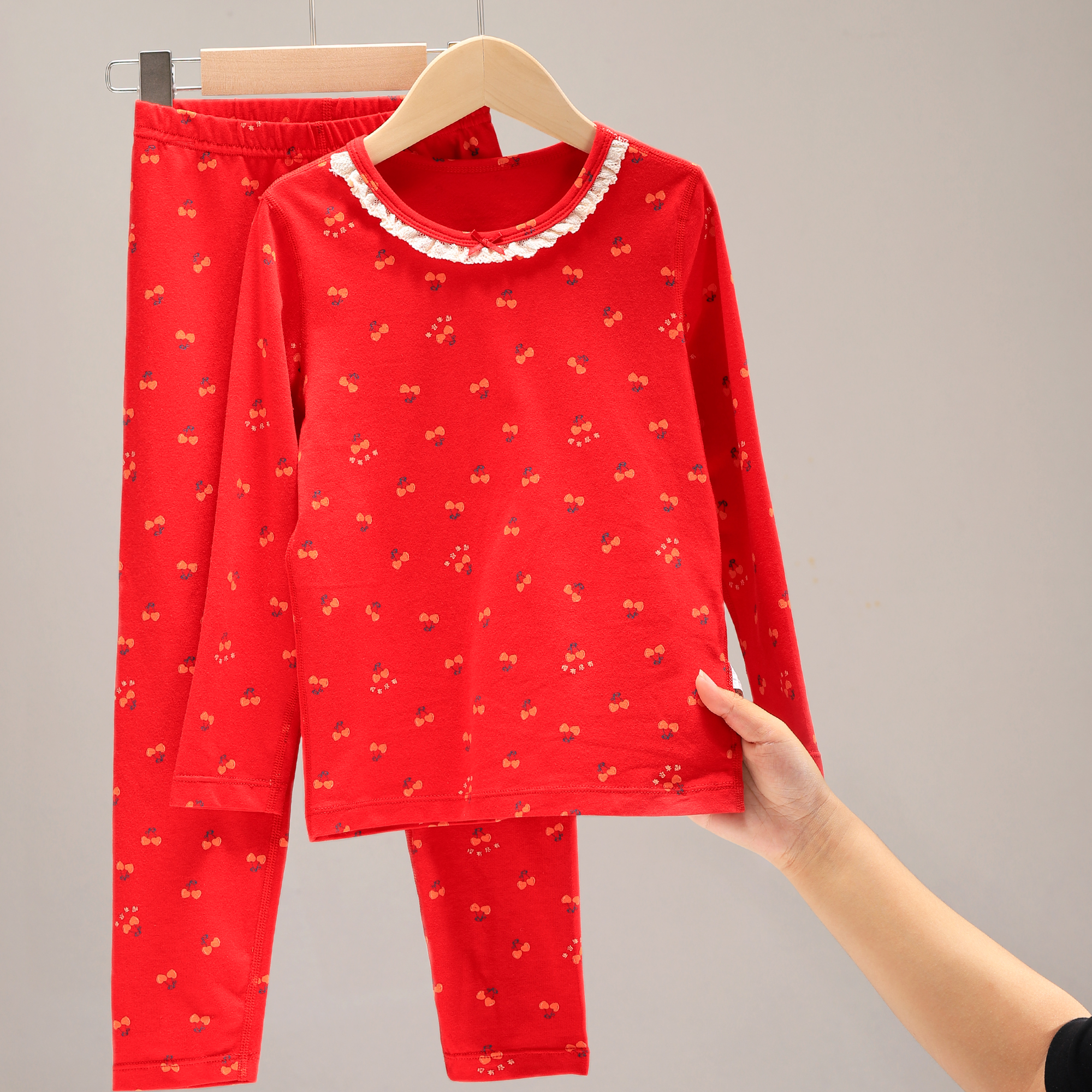 宝宝新年装秋冬保暖内衣套装儿童2025本命年新款女童大红秋衣秋裤