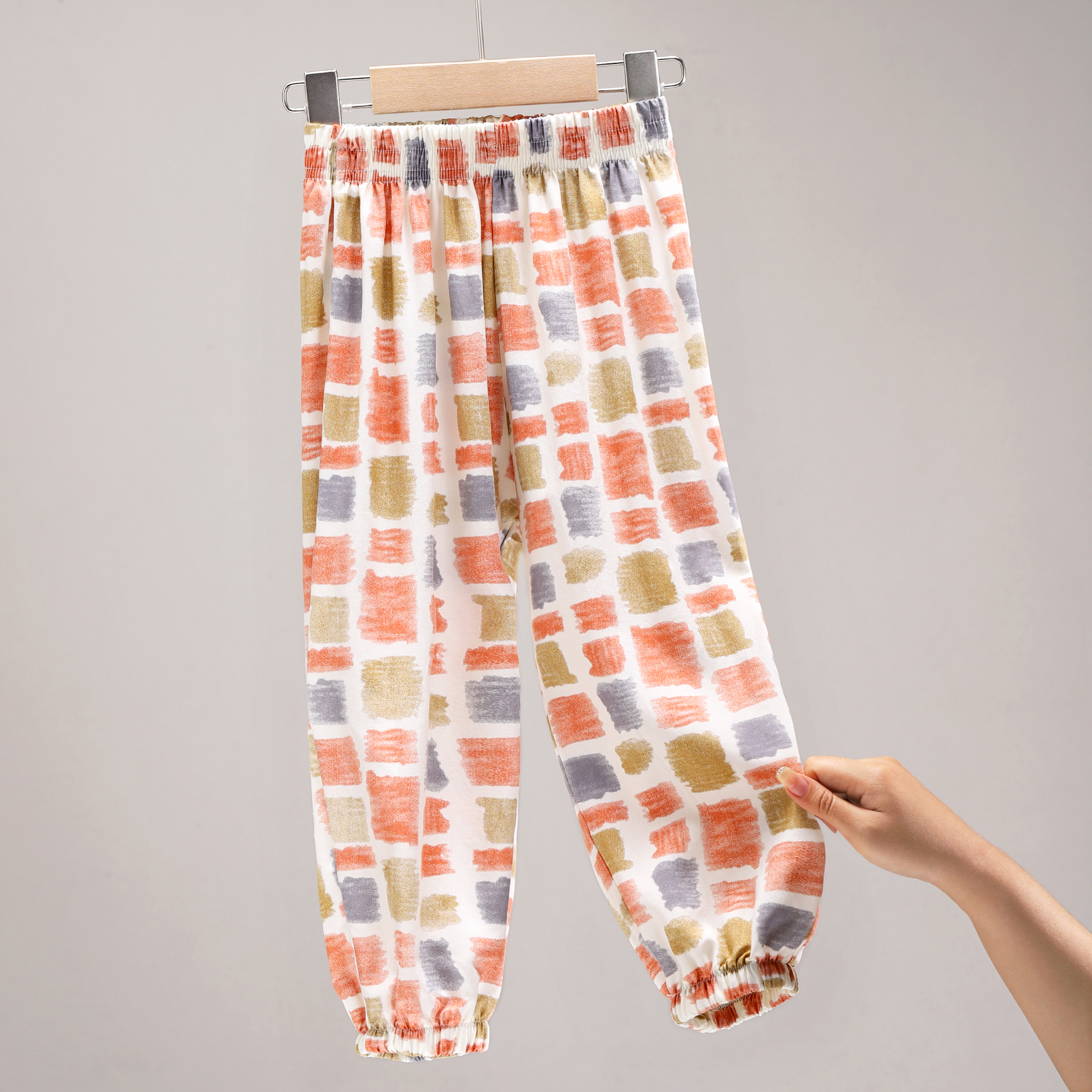 儿童防蚊裤男童夏季薄款女童裤子2025新款外穿宝宝大童冰丝运动裤