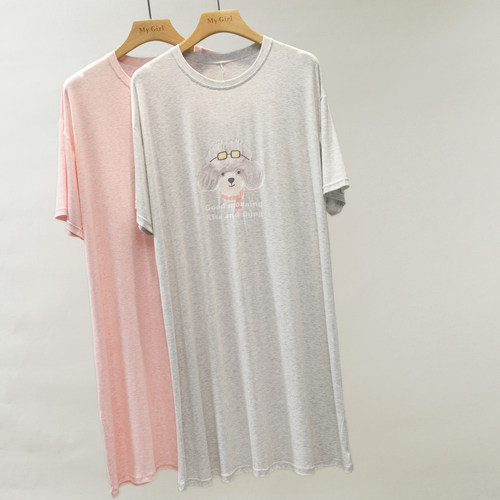 女童睡裙夏款公主母女亲子莫代尔睡衣薄款家居服女大童冰丝连衣裙