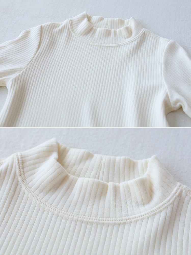 BOYS T-SHIRTS LONG-SLEEVED BABY AUTUMN CLOTHES SINGLE TOPS BABY UNDERWEAR GIRLS WARMTH CHILDRENS UNDERWEAR SPRING AND AUTUMN BASES