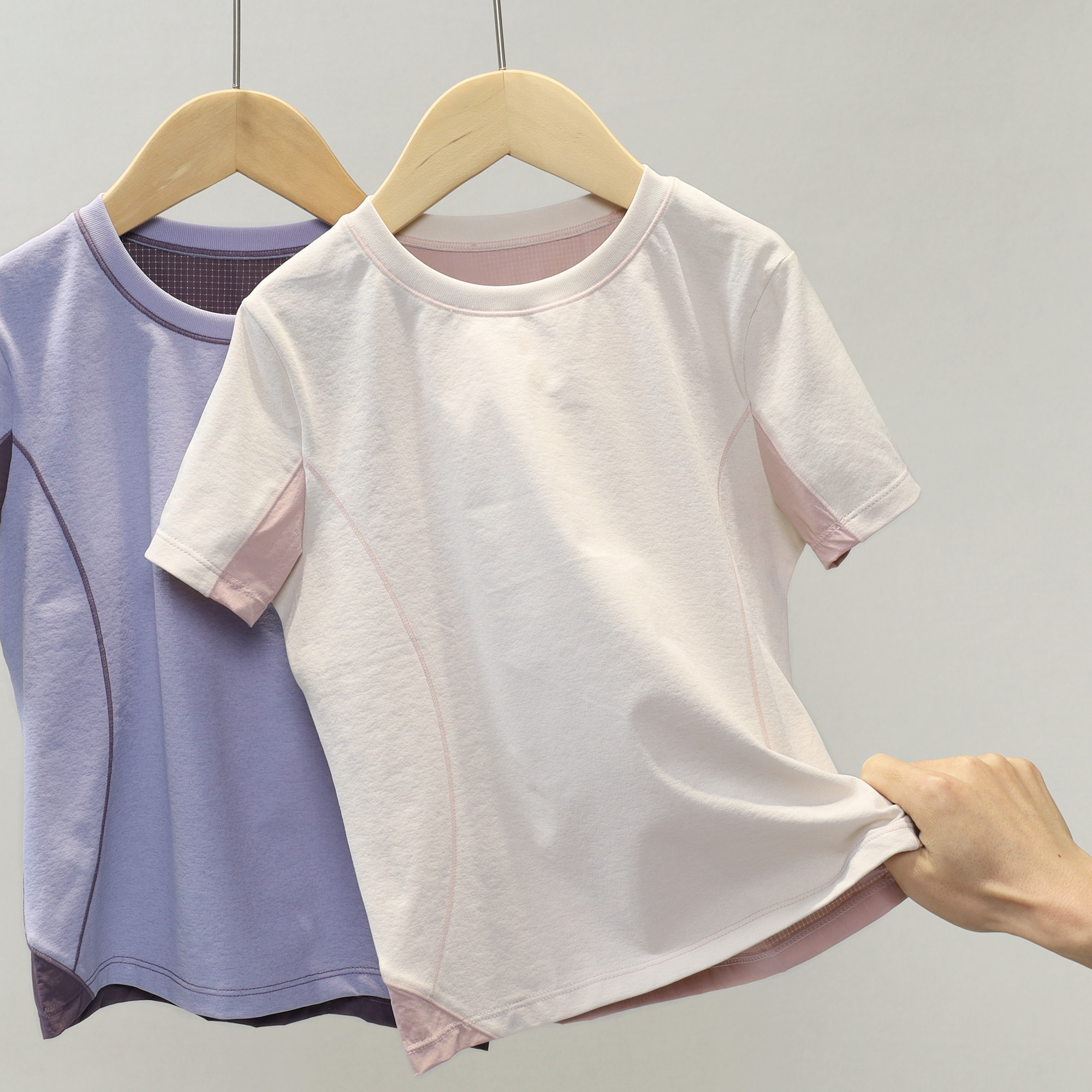 女童春夏装薄款上衣男童短袖t恤儿童运动速干衣大童2026新款半袖