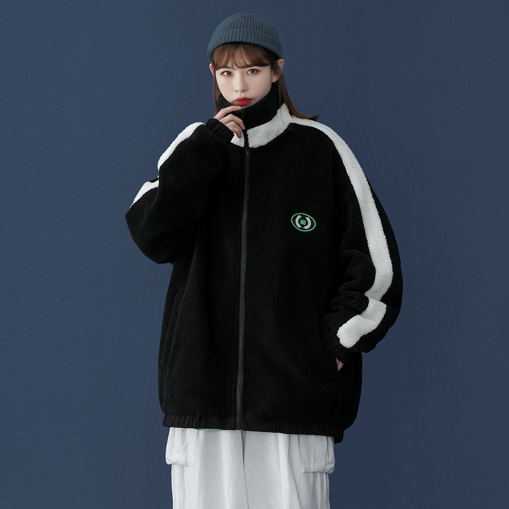 中性风秋季立领保暖棉服厚实羊羔毛外套男女潮MY1003P85控108,男装棉衣,电商A268