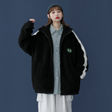 中性风秋冬立领保暖棉服厚实羊羔毛外套男女新MY1003P85控108，男装棉衣，电商A268